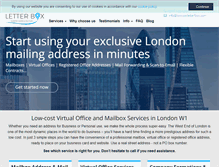 Tablet Screenshot of lowcostletterbox.com